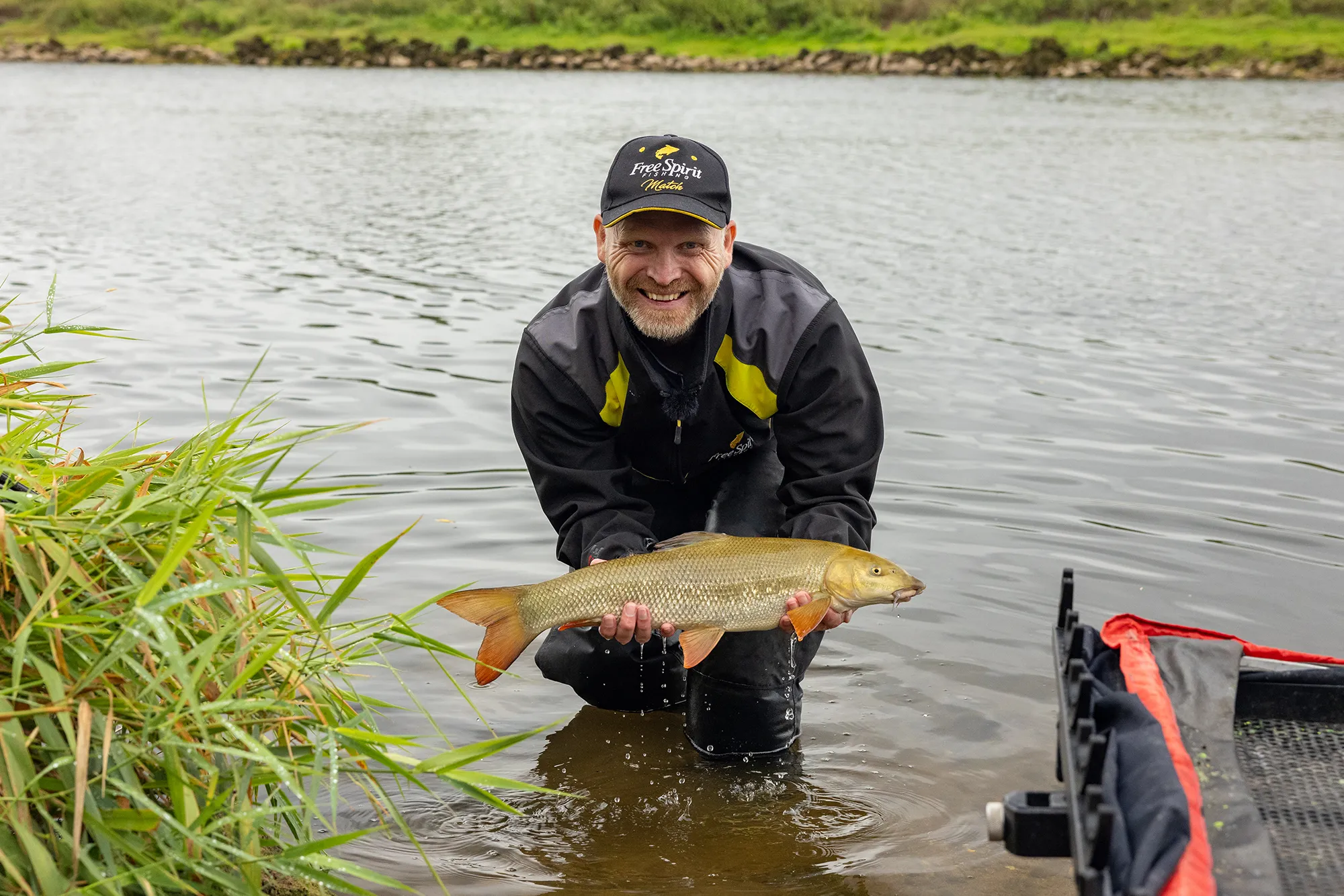 Barbel using the Feeder on the River Trent